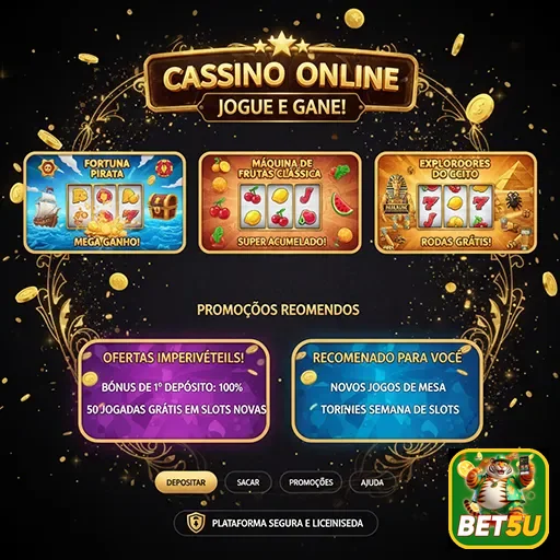 Jogador feliz acessando promoções regulares da bet5u